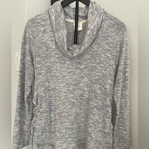 Light Gray Cowl Neck Sweater